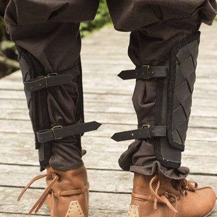 Woven Leather Viking Greaves | Battle Armor-5-Viking Warrior