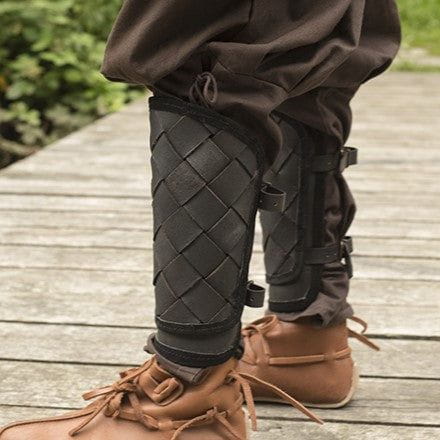 Woven Leather Viking Greaves | Battle Armor-4-Viking Warrior