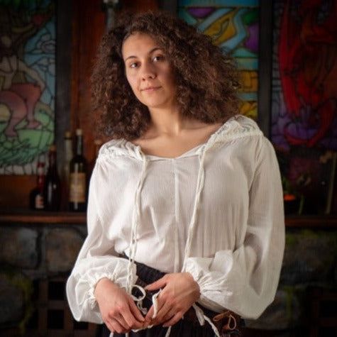 Authentic Ivory Renaissance Chemise | Loose-Fitting | Customized Fit