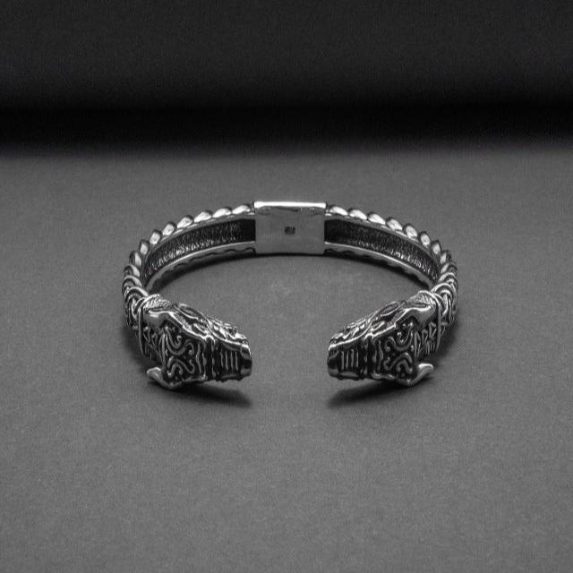 Adjustable Dragon Torc Bracelet | Handmade Renaissance Jewelry-Renaissance Wardrobe