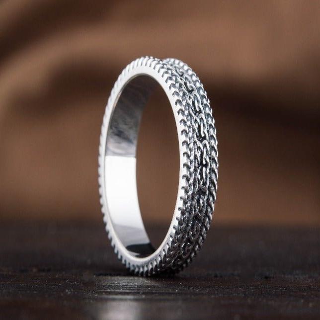 Authentic Handcrafted Ornamental Renaissance Ring | Sterling Silver-Renaissance Wardrobe