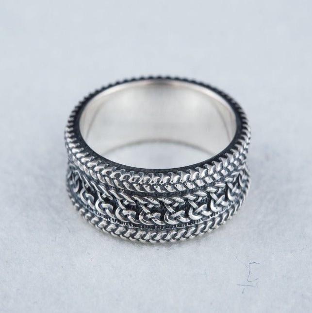 Authentic Handcrafted Ornamental Renaissance Ring | Sterling Silver-Renaissance Wardrobe