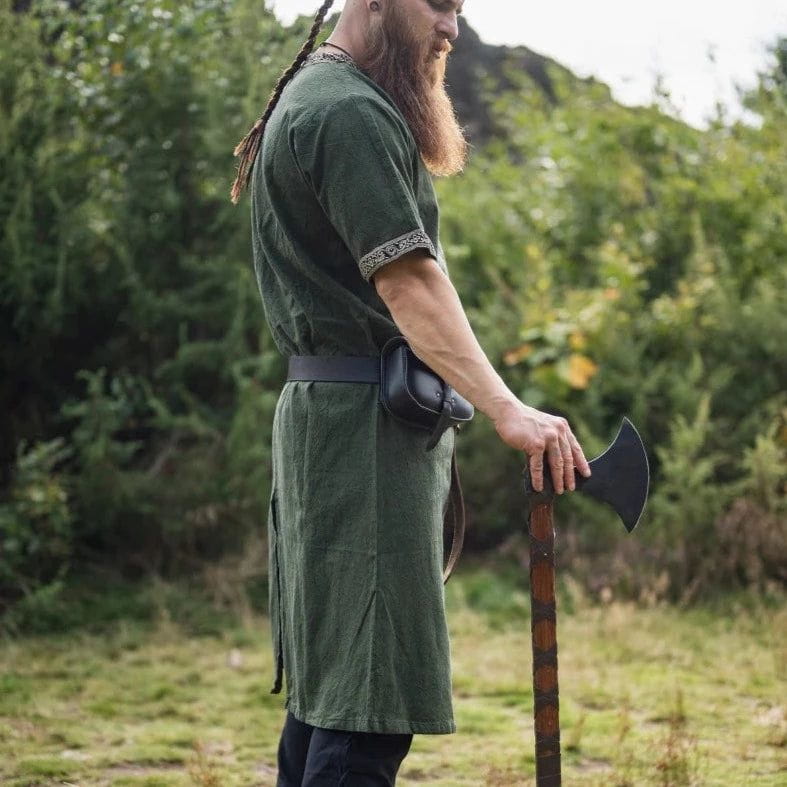 Viking Tunic | Green hort Sleeved with Detailing