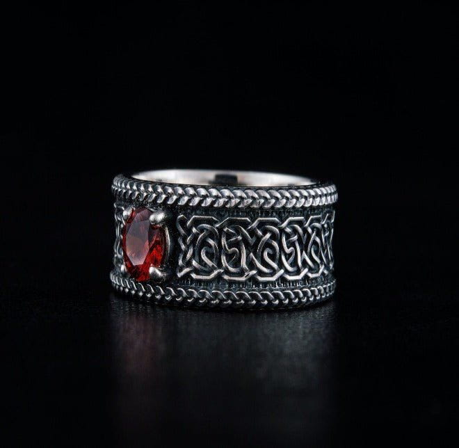 Handcrafted Renaissance Ornament Ring | Sterling Silver-Renaissance Wardrobe