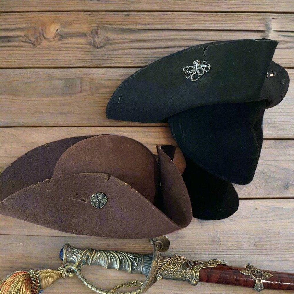 Pirate Tricorn - Weathered Daily Pirate Wear-1-Viking Warrior