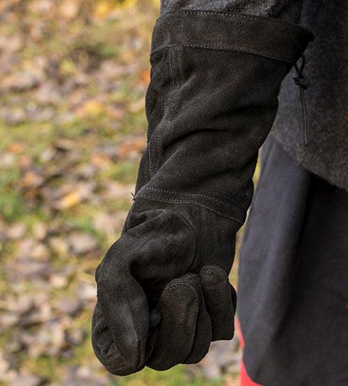 Renaissance Combat Gloves | Brass Hardware | Extended Cuff