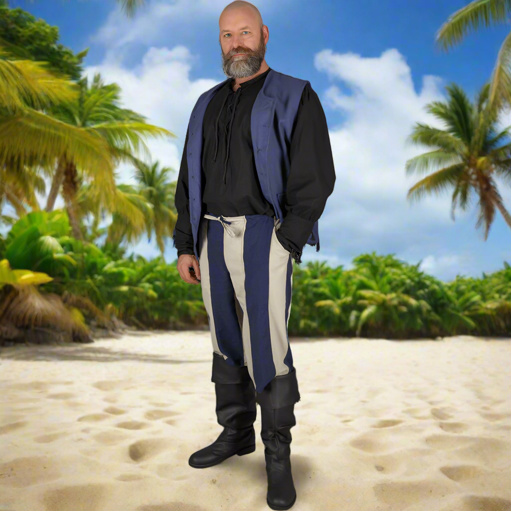 Striped Pirate Pants in Canvas