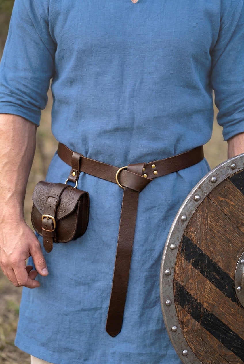 Brown Renaissance Weapons Belt | Detachable 2-in-1 Design
