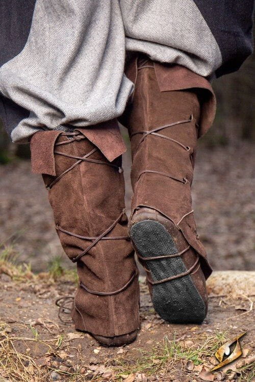 Turn your Regular Shoes into Period-ready Footwear | Black or Brown Leather-4-Viking Warrior