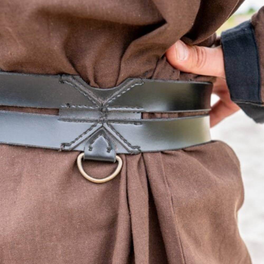 Twin Belt – Weapons Belt in Faux Leather-Renaissance Wardrobe