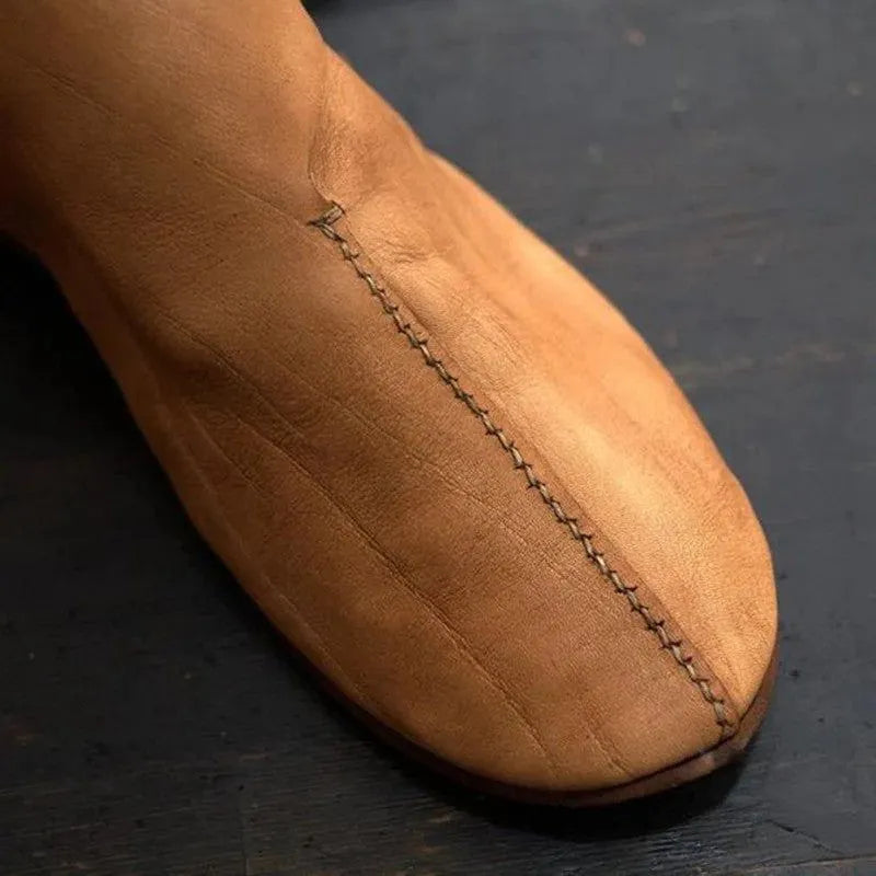 Unisex Renaissance Boots | Authentic PU Leather Footwear for Historical LARP and Enactment-Renaissance Wardrobe