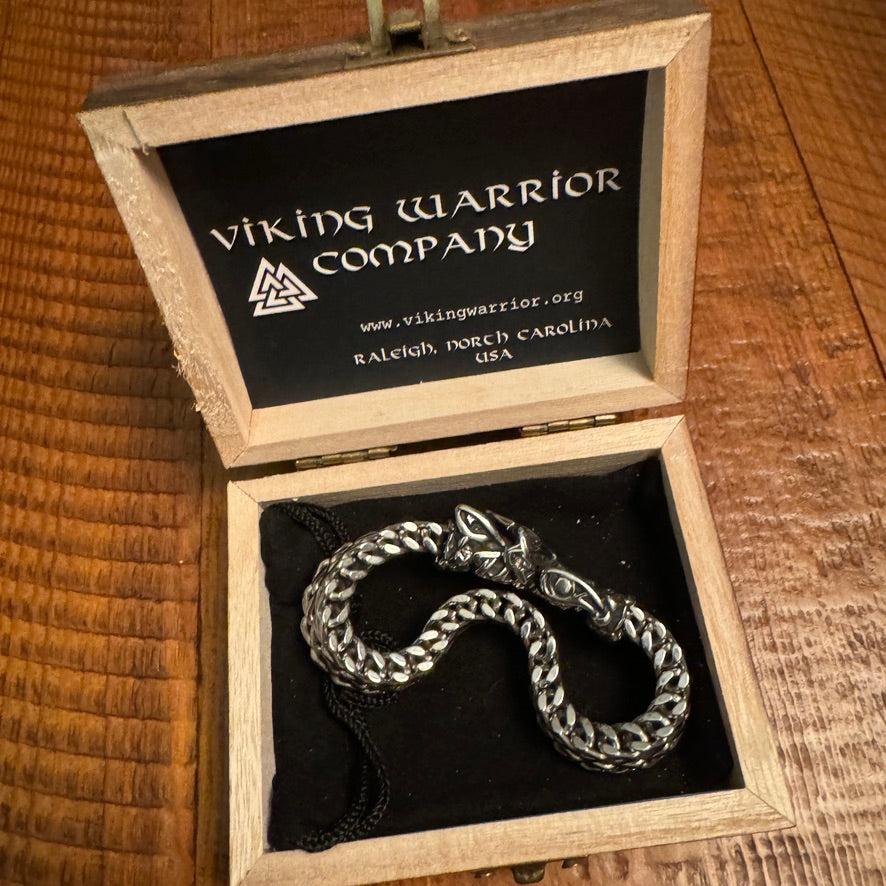 Fenrir Sun-Eater Wolf of Ragnarok Bracelet Viking Jewelry-Renaissance Wardrobe