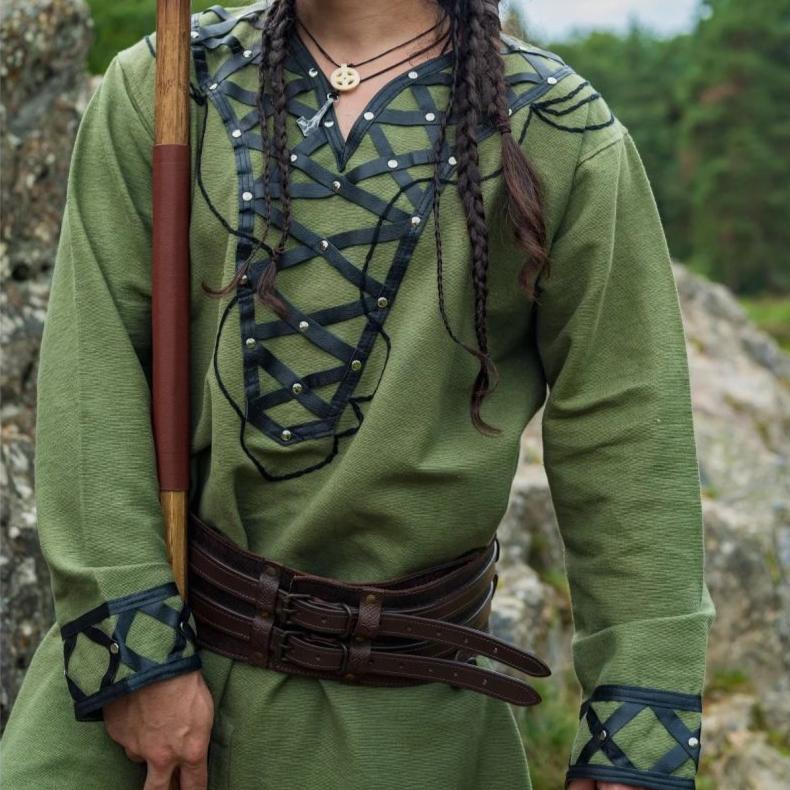 green long viking tunic