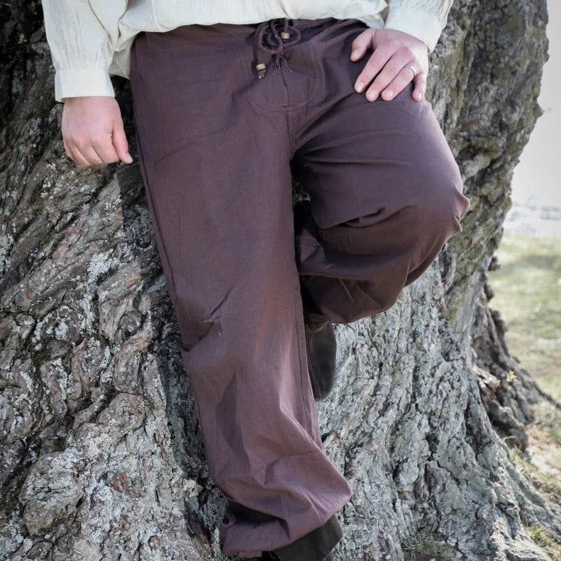 Renaissance peasant pants in cotton, front view
