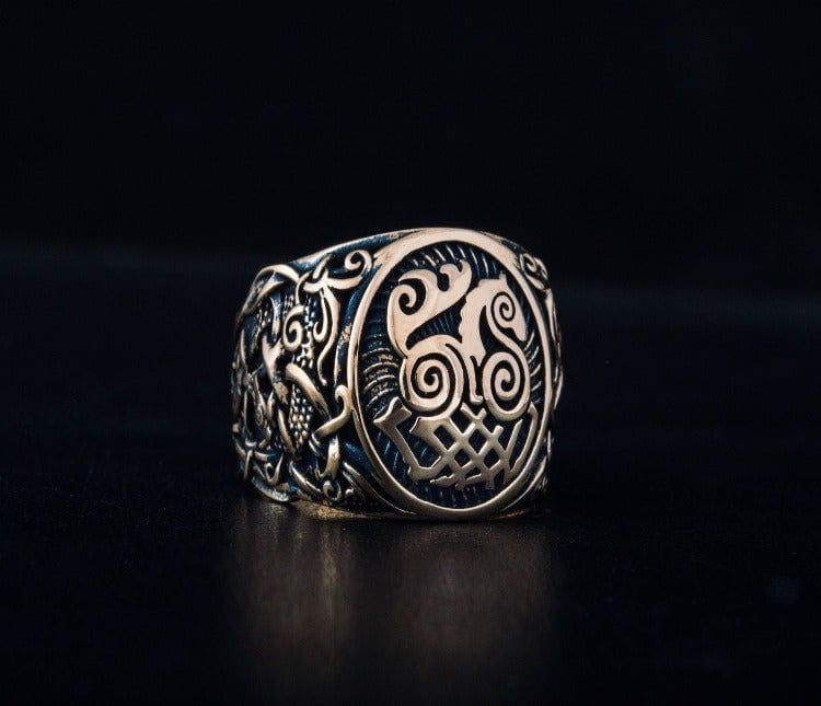 Renaissance Sleipnir Ring | Mammen Style Bronze
