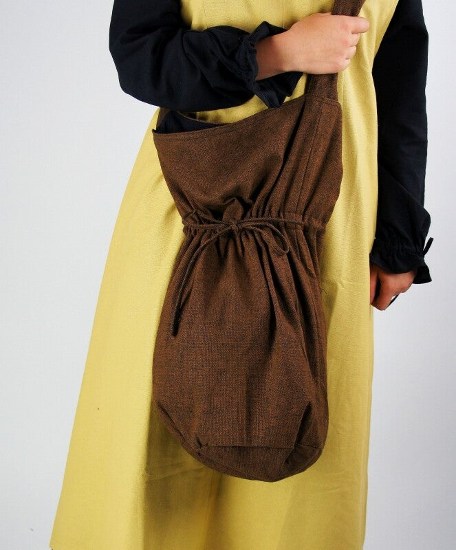Brown Renaissance Shoulder Bag | Handmade Saddle Bag Style