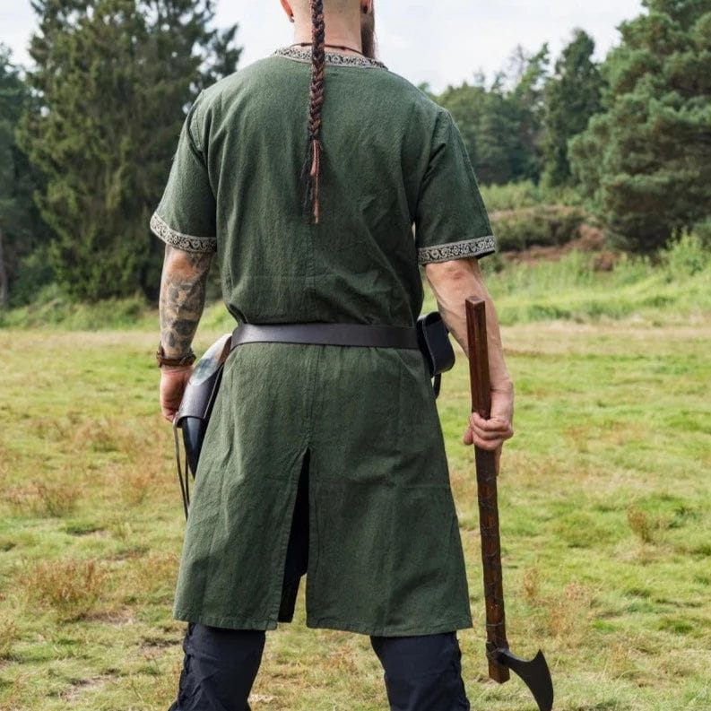 Viking Tunic in Green with Short Sleeves