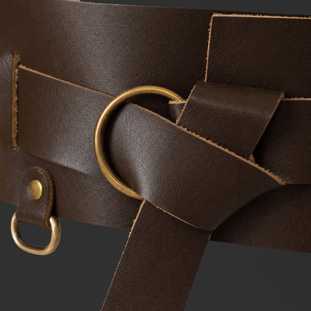 Brown Renaissance Weapons Belt | Detachable 2-in-1 Design