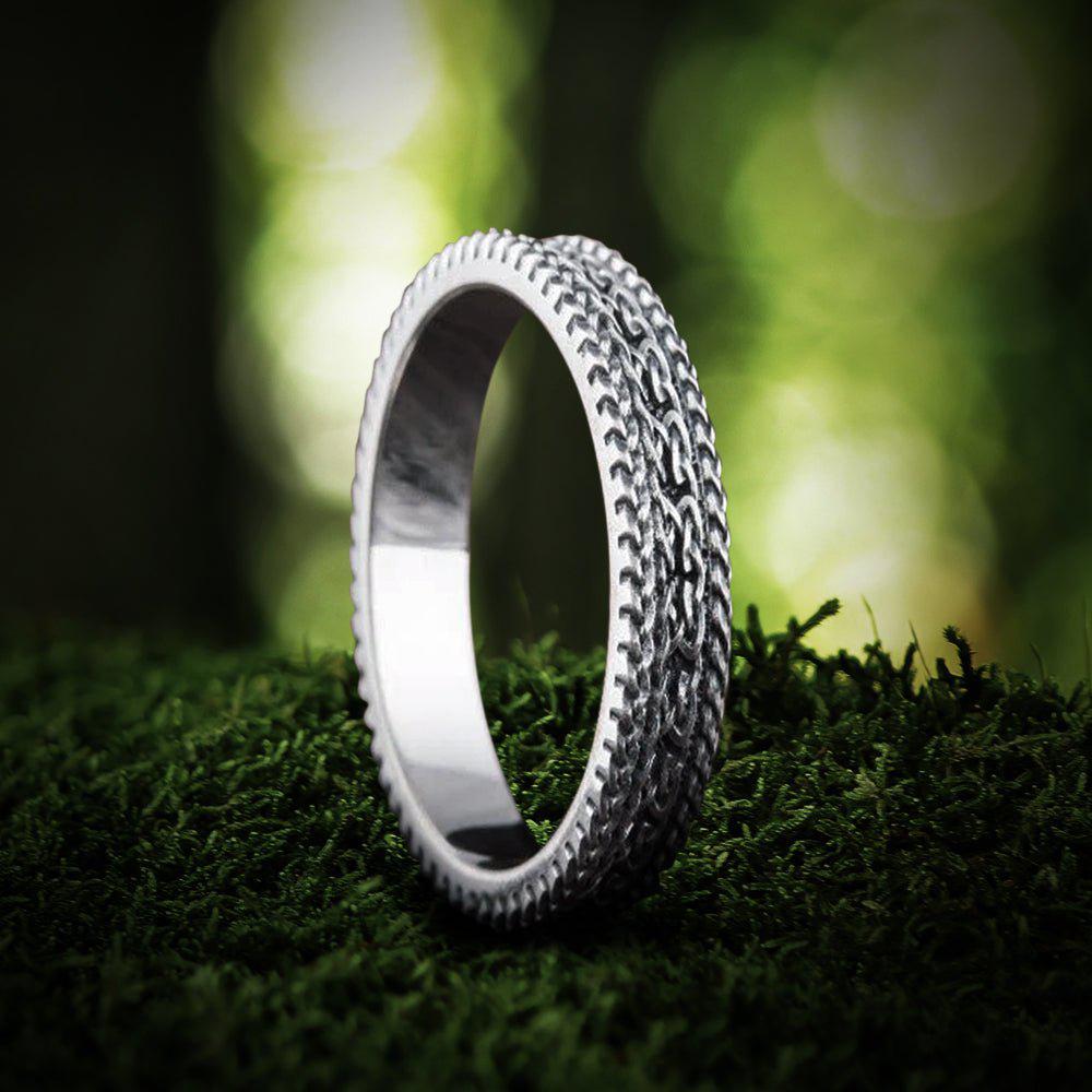 Authentic Handcrafted Ornamental Renaissance Ring | Sterling Silver-Renaissance Wardrobe