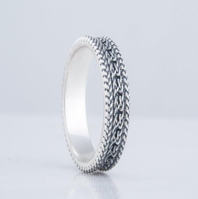 Authentic Handcrafted Ornamental Renaissance Ring | Sterling Silver-Renaissance Wardrobe