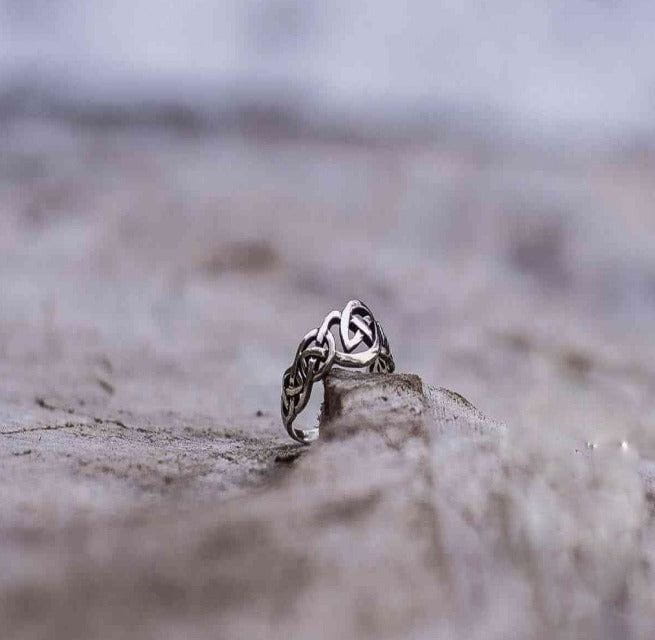 Celtic Knot Renaissance Ring | Handmade Sterling Silver Jewelry-Renaissance Wardrobe