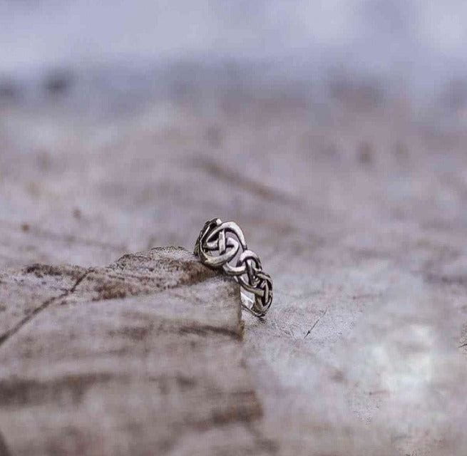 Celtic Knot Renaissance Ring | Handmade Sterling Silver Jewelry-Renaissance Wardrobe