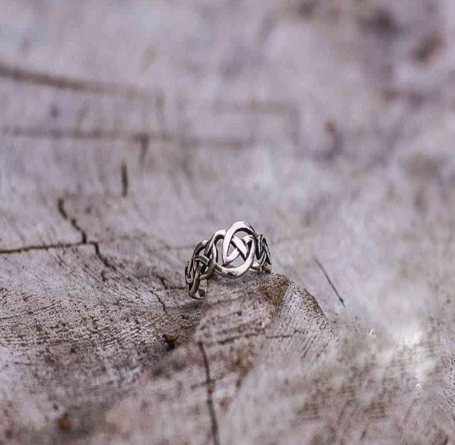 Celtic Knot Renaissance Ring | Handmade Sterling Silver Jewelry-Renaissance Wardrobe