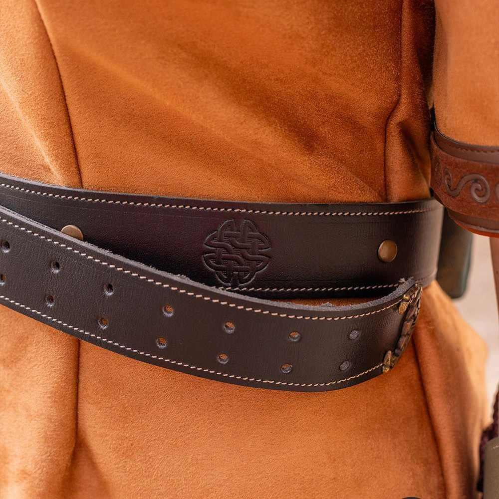 Genuine Leather Double-Prong Belt-Renaissance Wardrobe