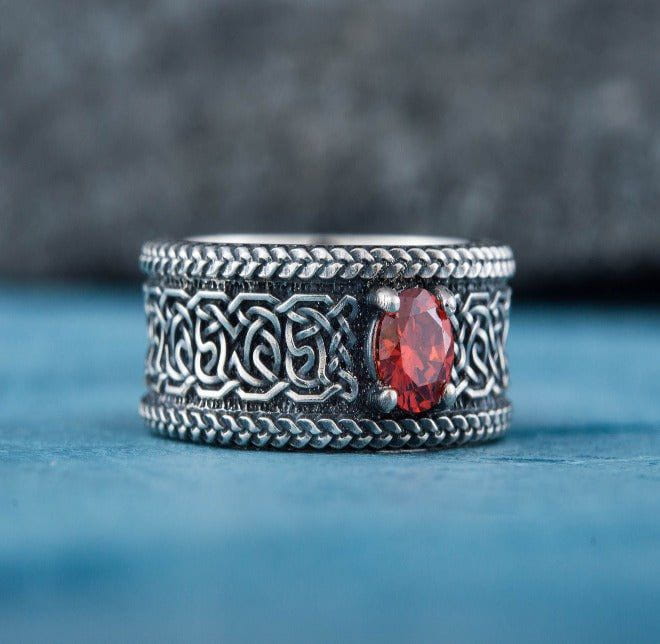 Handcrafted Renaissance Ornament Ring | Sterling Silver-Renaissance Wardrobe