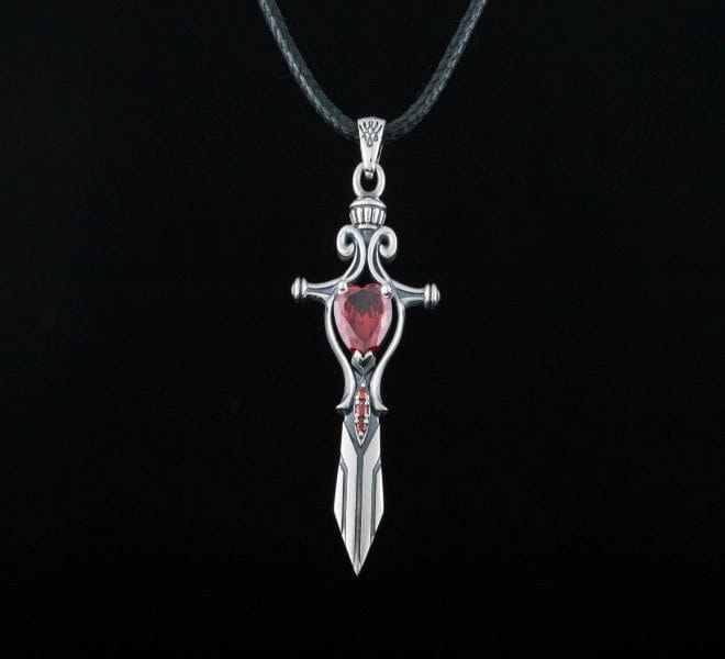 Handcrafted Renaissance Sword Pendant | Sterling Silver-Renaissance Wardrobe