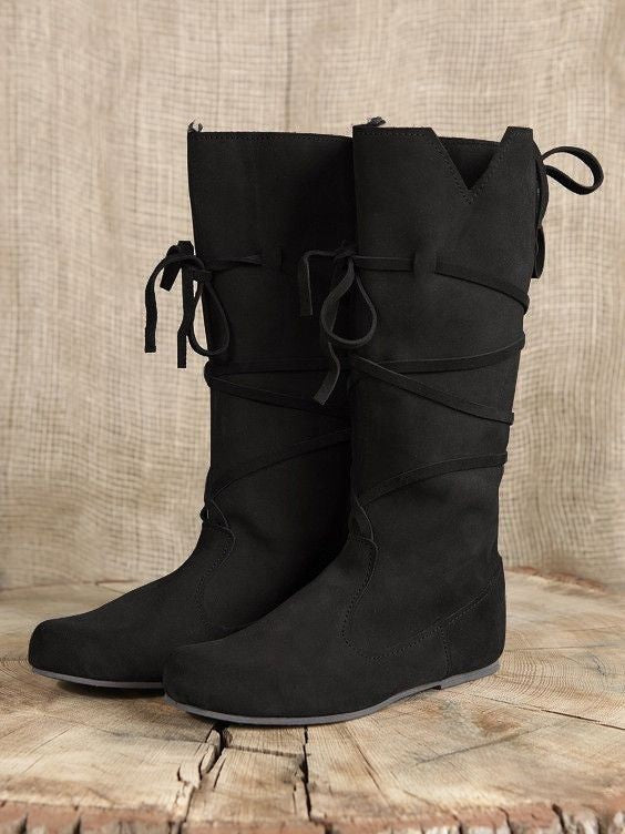 PU Leather Renaissance Boots | Unisex | Flexible Fit