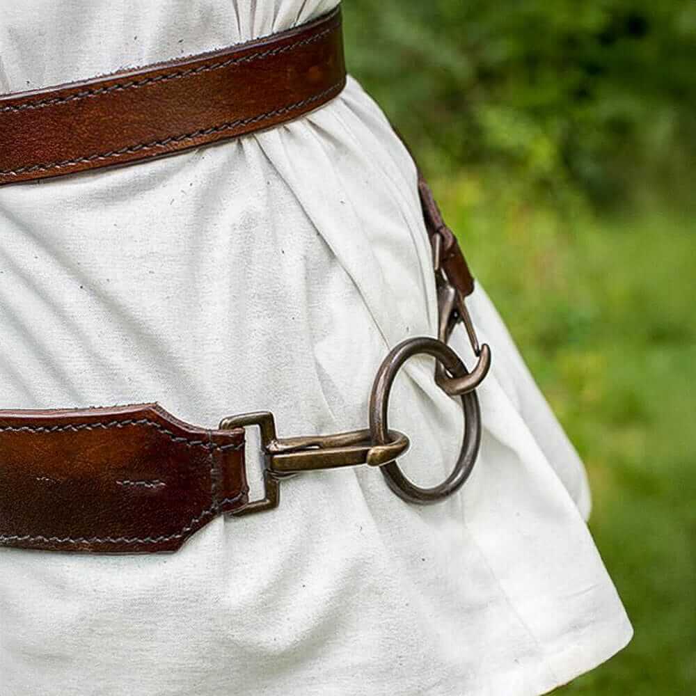 Pirate Sword Belt in Black or Brown Leather-4-Viking Warrior