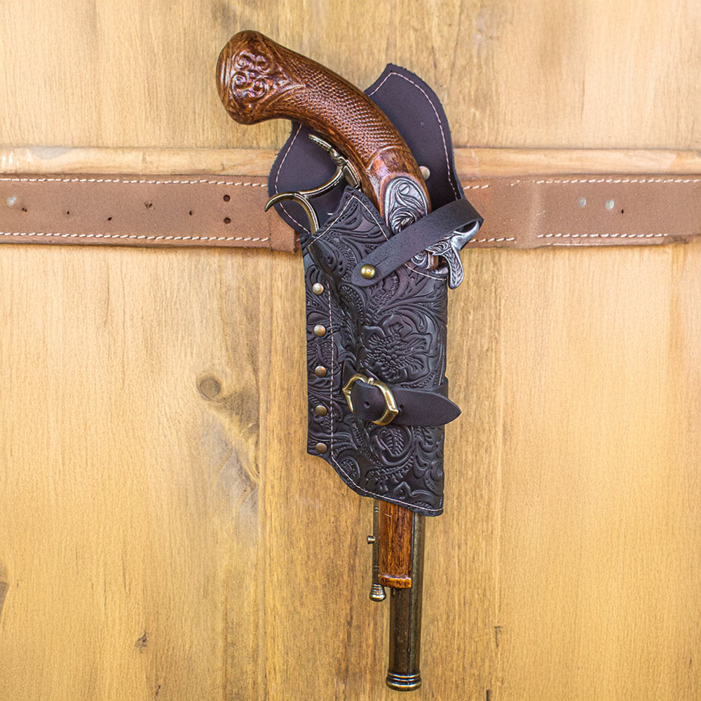 Pirate Pistol Holster with Flintlock Pistol