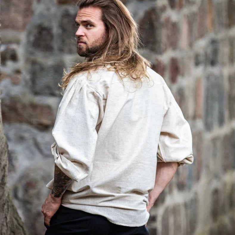 Renaissance Laced Front Shirt | Drawstring Accents-Renaissance Wardrobe