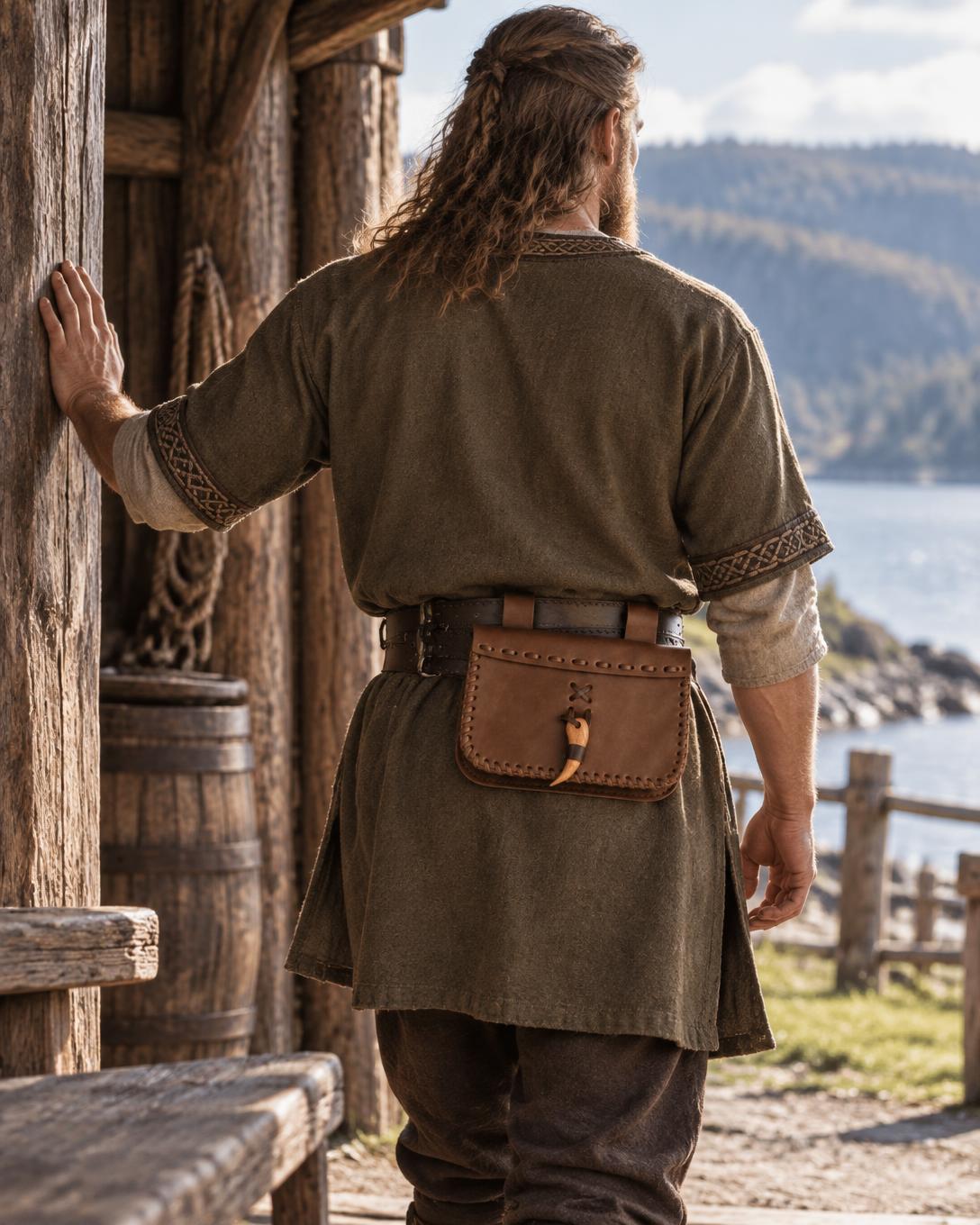 Brown Renaissance Belt Bag | Handmade Leather