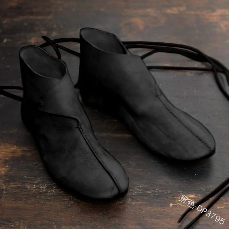 Unisex Renaissance Boots | Authentic PU Leather Footwear for Historical LARP and Enactment