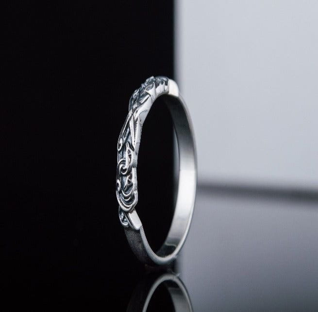Sterling Silver Renaissance Raven Ring | Customizable Size-Renaissance Wardrobe