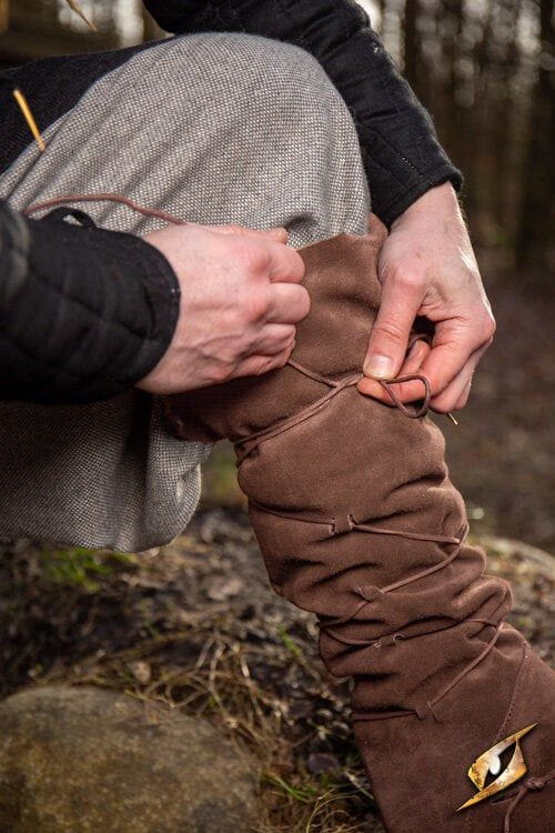 Turn your Regular Shoes into Period-ready Footwear | Black or Brown Leather-8-Viking Warrior