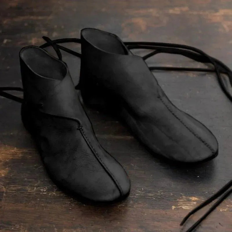 Unisex Renaissance Boots | Authentic PU Leather Footwear for Historical LARP and Enactment-Renaissance Wardrobe