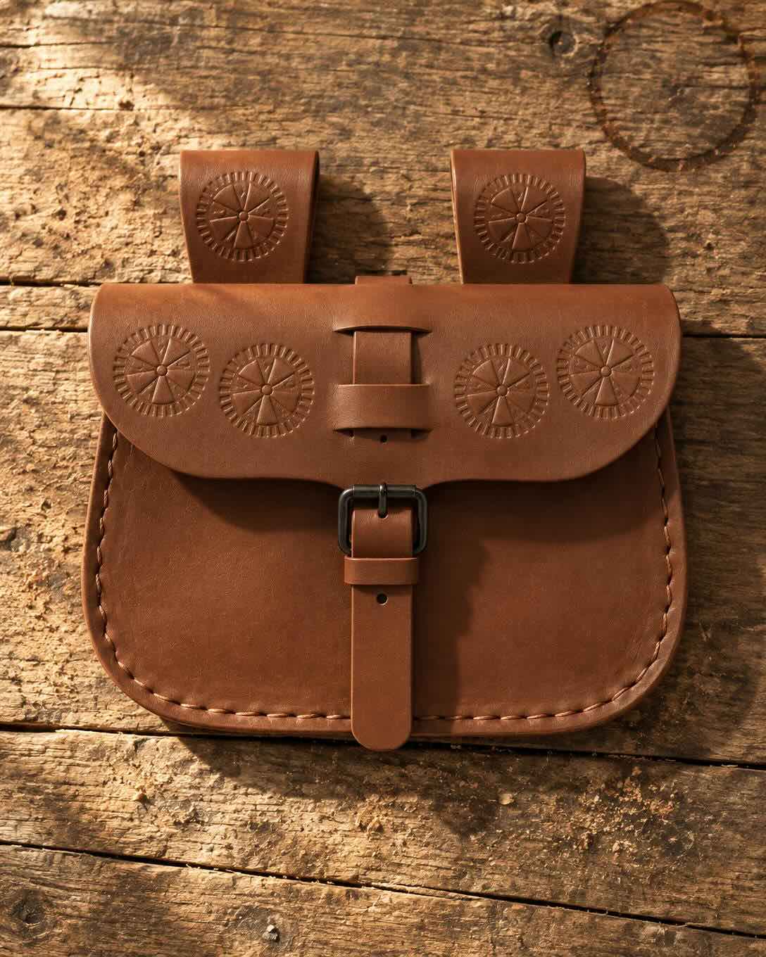 Brown Renaissance Belt Bag | Handmade Leather
