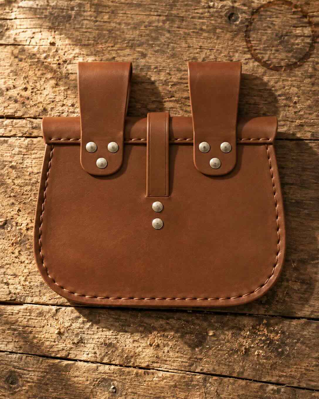 Brown Renaissance Belt Bag | Handmade Leather