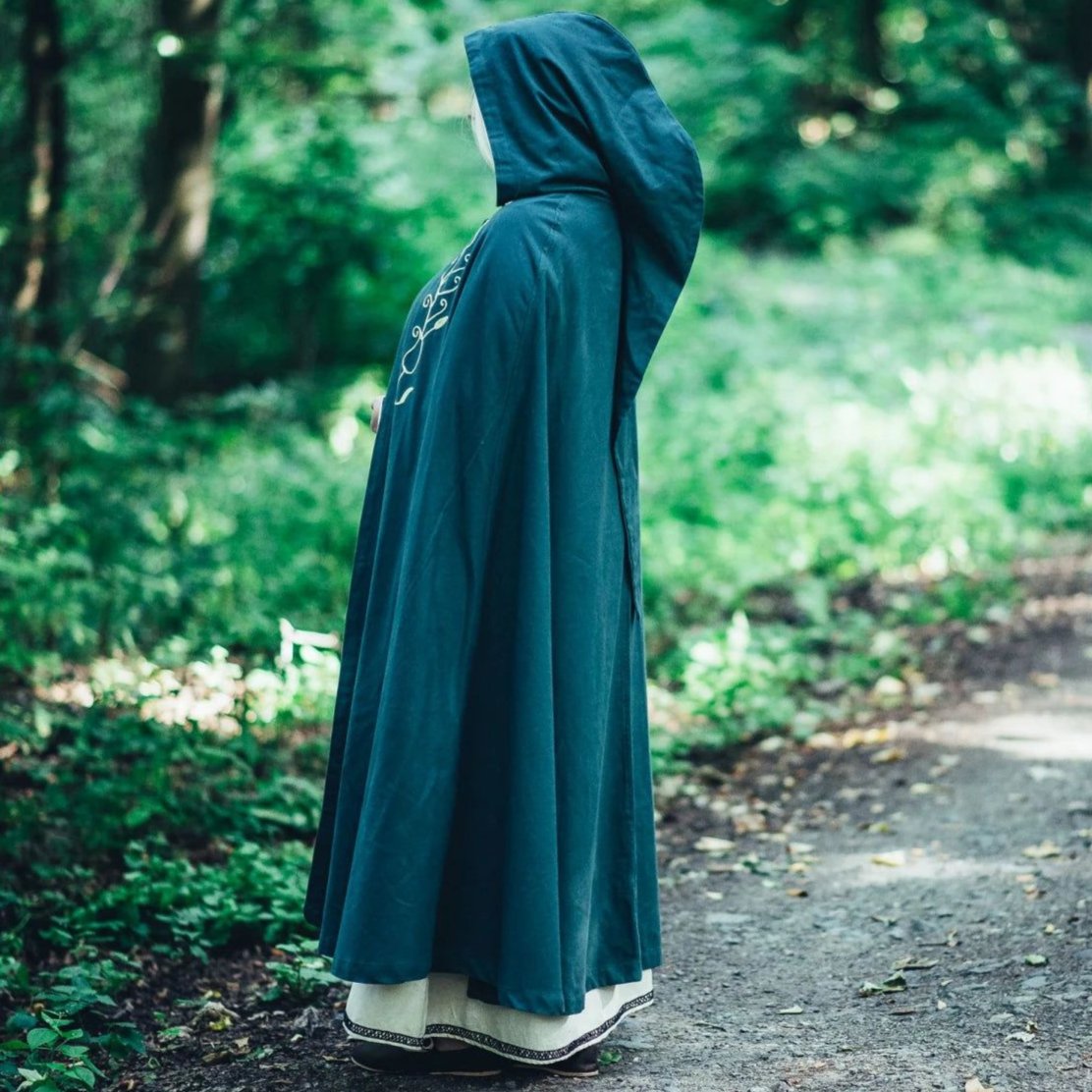 Green Cloak with Hood 