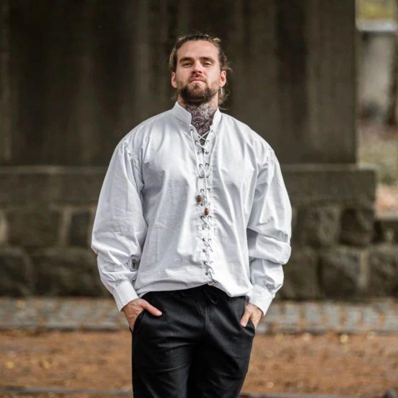 Renaissance Laced Front Shirt | Drawstring Accents