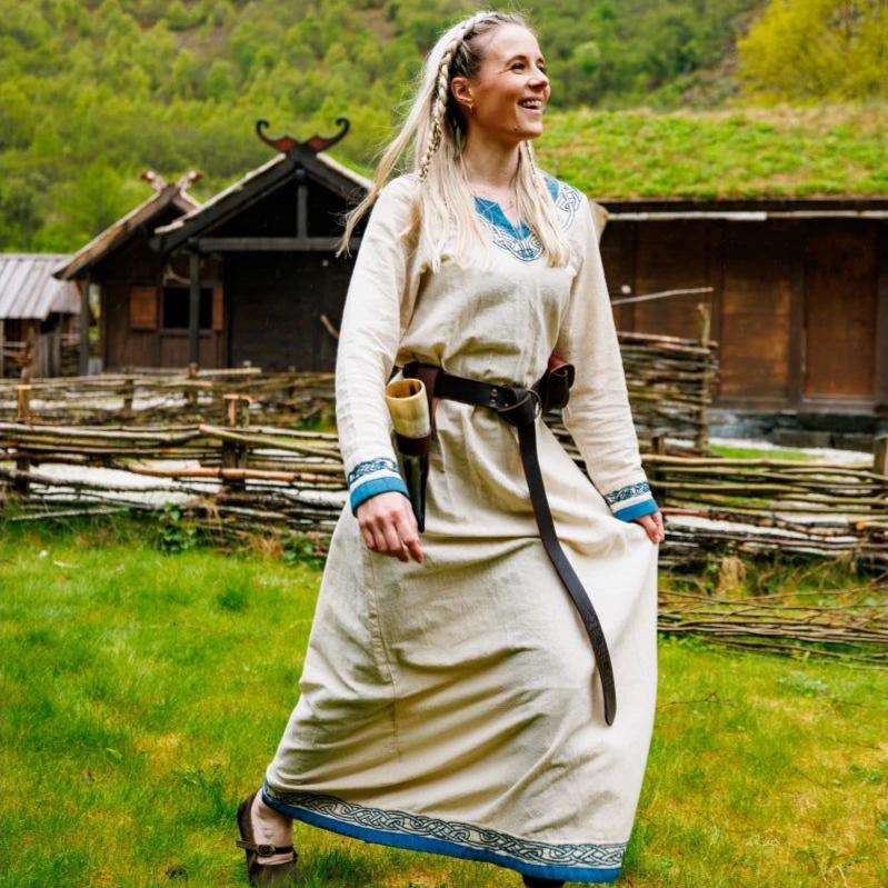 Viking Dress in Natural Cotton 