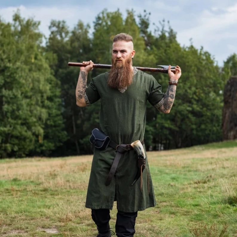 green Short Sleeve Viking Tunic